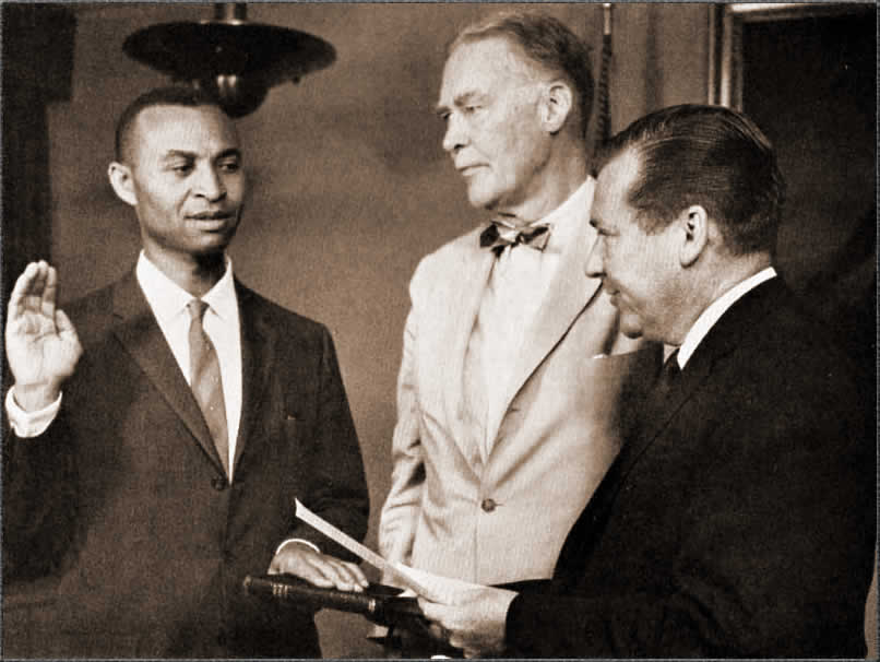 John H. Morrow taking the oath of office at the State Department