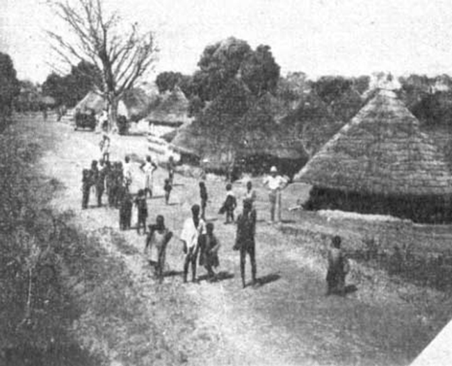Village et cases de la Basse-Guinee