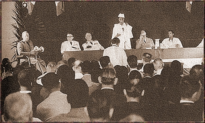 Assemblee Territoriale de Guinee. 25 aout 1958. La tribune officielle 