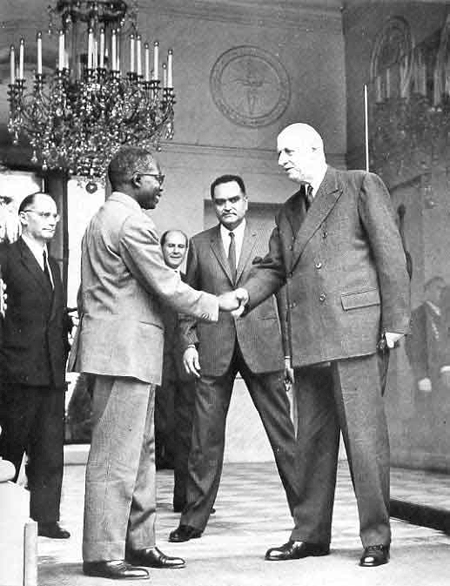 Senghor et Gen. de Gaulle