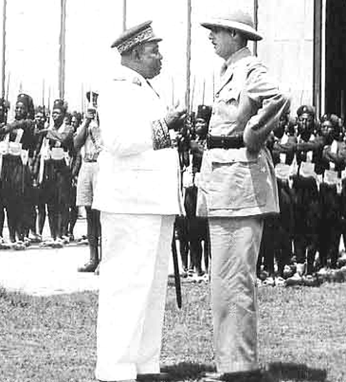 Gouverneur F. Eboue et Gen. de Gaulle