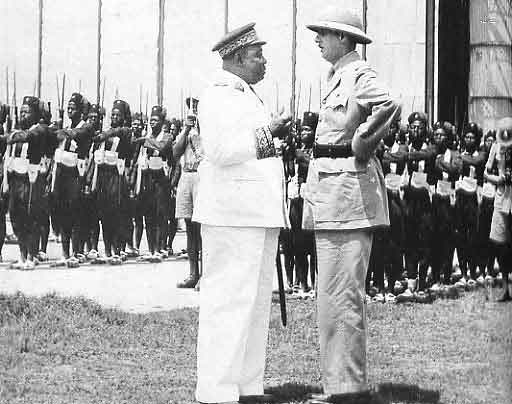 Felix Eboue and General Charles de Gaulle, circa 1943
