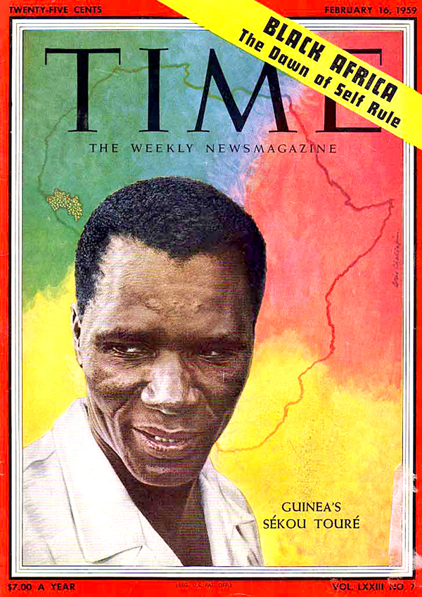 President Sékou Touré, Time Magazine, february 1959