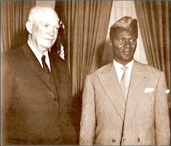 Presidents Dwight Eisenhower et Sekou Toure, Washington, DC octobre 1959