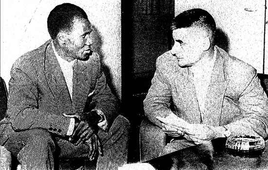 Sekou Toure et Jean Ramadier, 1957