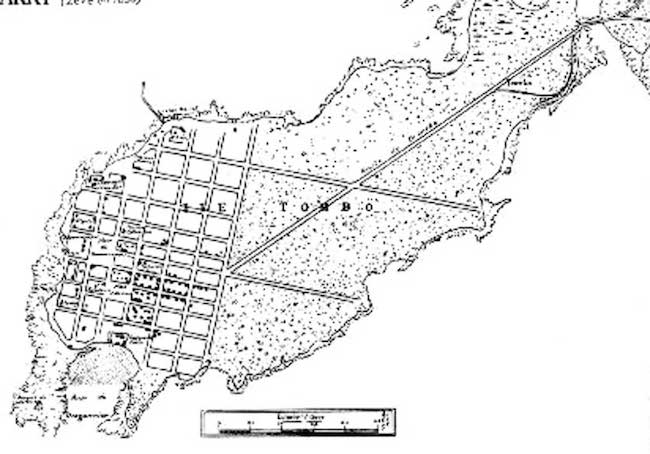 Carte de la presqu'ile de Tombo abritant Conakry